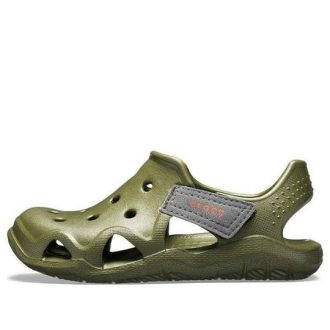 Chaussures Crocs (GS) Swiftwater Wave « Vert olive » 204021-309