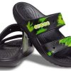 Chaussures Crocs à semelle souple, unisexes, noir et vert, 207283-0GU