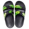 Chaussures Crocs à semelle souple, unisexes, noir et vert, 207283-0GU