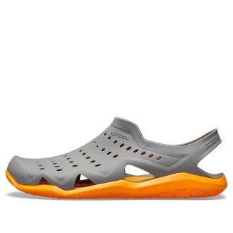 Chaussures Crocs Swiftwater Wave « Gris ardoise, orange flamboyant » 203963-0FR