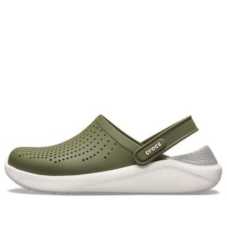Chaussures de plage Crocs LiteRide Vert armée 204592-37P