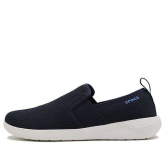 Chaussures de sport décontractées Crocs « Bleu foncé et blanc » 205679-462 Chaussures de sport décontractées Crocs « Bleu foncé et blanc » 205679-462