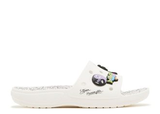 Claquettes classiques Steven Harrington x « Quickstrike – Blanc et noir »
