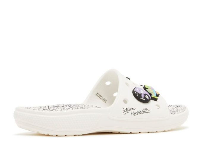Claquettes classiques Steven Harrington x « Quickstrike – Blanc et noir »