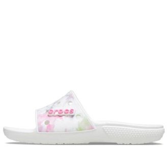 Claquettes Crocs Classic Bleach Dye « Blanc Rose » 207411-94S