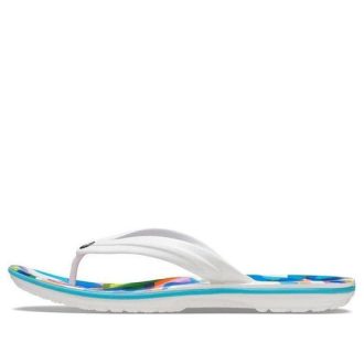 Claquettes Crocs Classic Bubble Block « Blanc Multi » 207615-94S