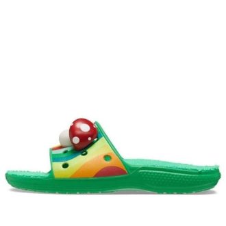 Claquettes Crocs Classic « Jardin Zen » en tissu éponge 208911-3E8
