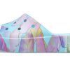 Claquettes Crocs Classic à plateforme et imprimé palmier (femmes) « Bleu multicolore » 208607-4NQ