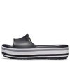 Claquettes Crocs Crocband à plateforme « Noir, gris, blanc » 205693-001