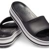 Claquettes Crocs Crocband à plateforme « Noir, gris, blanc » 205693-001