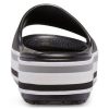 Claquettes Crocs Crocband à plateforme « Noir, gris, blanc » 205693-001