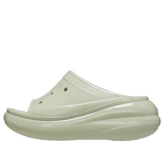 Claquettes Crocs (femmes) Crush High Shine « Vert clair » 209648-3VS