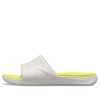 Claquettes Crocs Reviva à brides larges et bout rond « Jaune et blanc » 205546-1CC