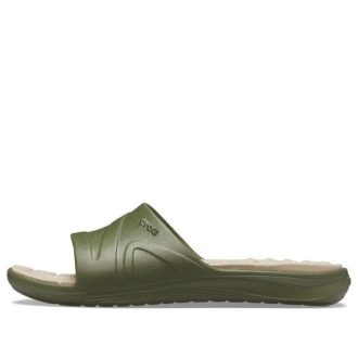 Claquettes Crocs Reviva « Vert olive » 205546-3TQ