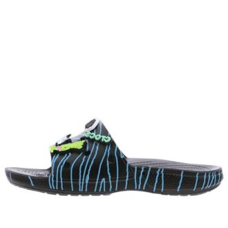 Claquettes Crocs Ron English x Classic Bootlegger « Noir Bleu » 207526-001