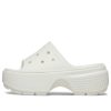 Claquettes Crocs Stomp (femmes) « Blanc » 209346-0WV