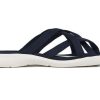 Claquettes de plage et de piscine Crocs (femmes) « Bleu foncé et blanc » 205479-462