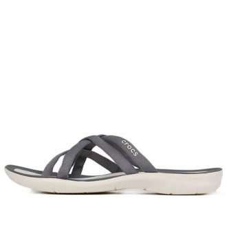 Claquettes de plage et de piscine Crocs (femmes) « Gris » 205479-0CT