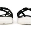Claquettes de plage et de piscine Crocs (femmes) « Noir et blanc » 205479-066