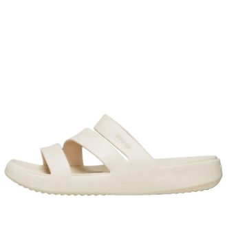 Claquettes à lanières Crocs Getaway (femmes) « Blanc crème » 209587-160