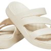 Claquettes à lanières Crocs Getaway (femmes) « Blanc crème » 209587-160