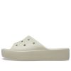 Claquettes à plateforme classiques Crocs (femmes) « Bone » 208180-2Y2