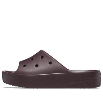 Claquettes à plateforme classiques Crocs (femmes) « Cerise foncée » 208180-6WD