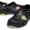 Crocs Classic All-Terrain Clog Sandales minimalistes décontractées unisexes noires 207340-001
