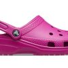 Crocs Classic Clog Beach Sandales unisexes violettes et rouges 10001-6SV