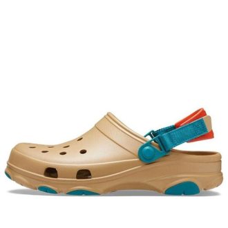 Crocs Classic Clog Chaussures de plage unisexes Marron Jaune 206340-265
