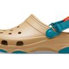 Crocs Classic Clog Chaussures de plage unisexes Marron Jaune 206340-265