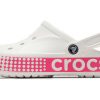 Crocs Classic Clog Chaussures respirantes et antidérapantes Rose Blanc 206852-100