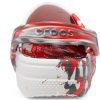 Crocs Classic Clog Marble Beach Sports Sandales unisexes rouges et blanches « Rouge et blanc » 206867-884