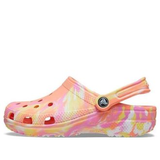 Crocs Classic Clog Marble Beach Sports Sandales unisexes rouges et multicolores « Rouge » 206867-83F