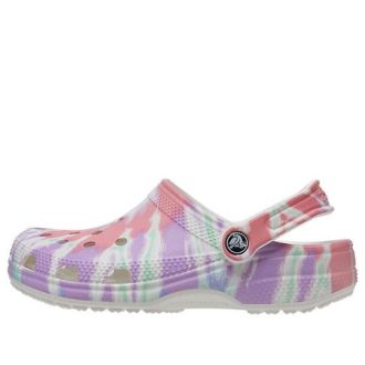 Crocs Classic clog Pattern Crocs Flat Heel Sports Sandales colorées bleues 205453-6SN