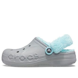 Crocs Classic Clog Stay Warm Chaussures doublées en polaire Unisexe Gris Bleu 206633-0IG
