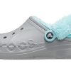 Crocs Classic Clog Stay Warm Chaussures doublées en polaire Unisexe Gris Bleu 206633-0IG