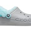 Crocs Classic Clog Stay Warm Chaussures doublées en polaire Unisexe Gris Bleu 206633-0IG
