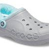 Crocs Classic Clog Stay Warm Chaussures doublées en polaire Unisexe Gris Bleu 206633-0IG