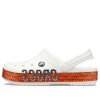 Crocs Crocband Logo Motion Clog Sandales unisexes blanc orange « Blanc orange » 206381-127