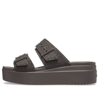 Crocs (Femme) 2 Brides Brooklyn « Marron » 208667-206