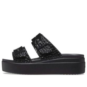 Crocs (Femme) Brooklyn Croco Shine Buckle « Noir » 209361