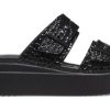 Crocs (Femme) Brooklyn Croco Shine Buckle « Noir » 209361