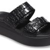 Crocs (Femme) Brooklyn Croco Shine Buckle « Noir » 209361