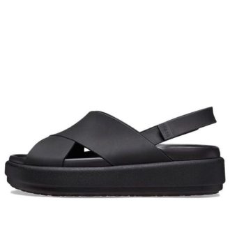 Crocs (Femme) Brooklyn Luxe Cross Strap « Noir » 209407-060