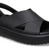Crocs (Femme) Brooklyn Luxe Cross Strap « Noir » 209407-060