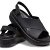 Crocs (Femme) Brooklyn Luxe Cross Strap « Noir » 209407-060