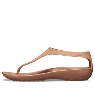 Crocs (Femme) Serena Flip « Marron » 205468-860