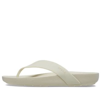 Crocs (Femme) Splash Flip « Bone » 208218-2Y2