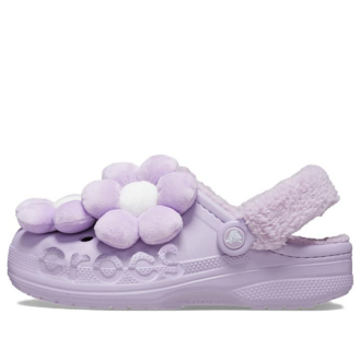 Crocs (femmes) Baya Lined Fuzz Strap Single Day « Violet et blanc » 209234-90H